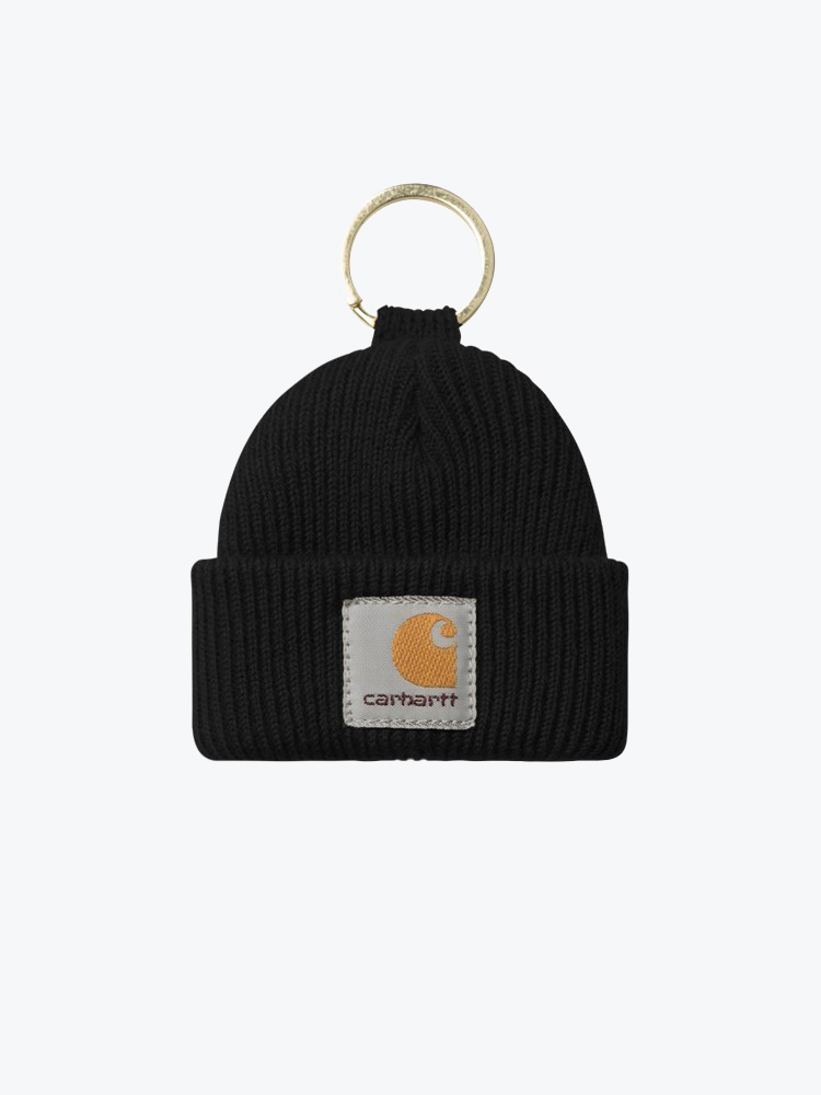 Carhartt WIP – Carhartt WIP - Mini Watch Hat Keychain Black - Goodies - Unisex – Zwart – Goodies