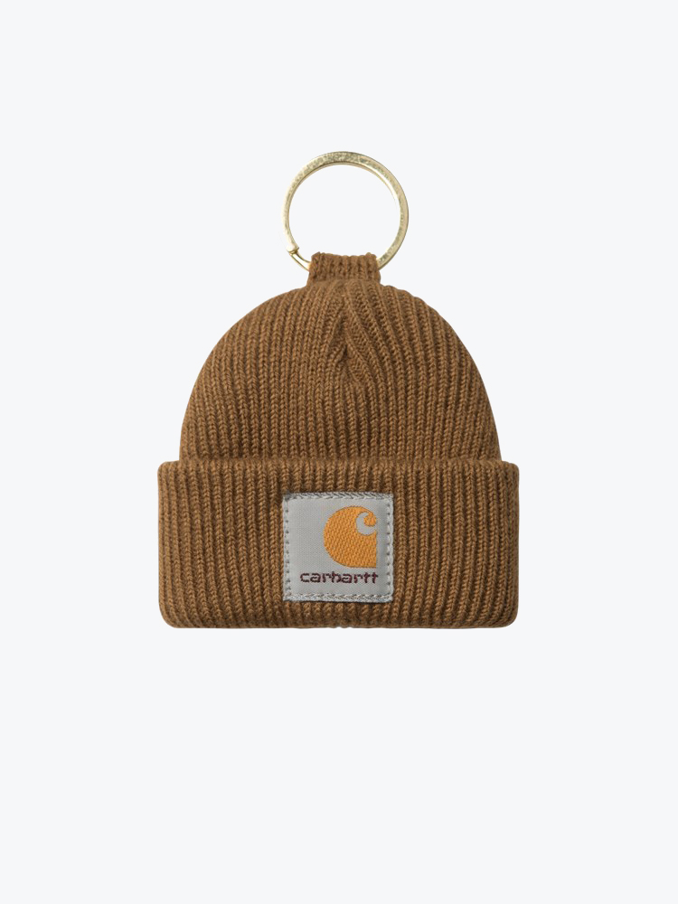 Carhartt WIP – Carhartt WIP - Mini Watch Hat Keychain Hamilton Brown - Goodies - Unisex – Bruin – Goodies