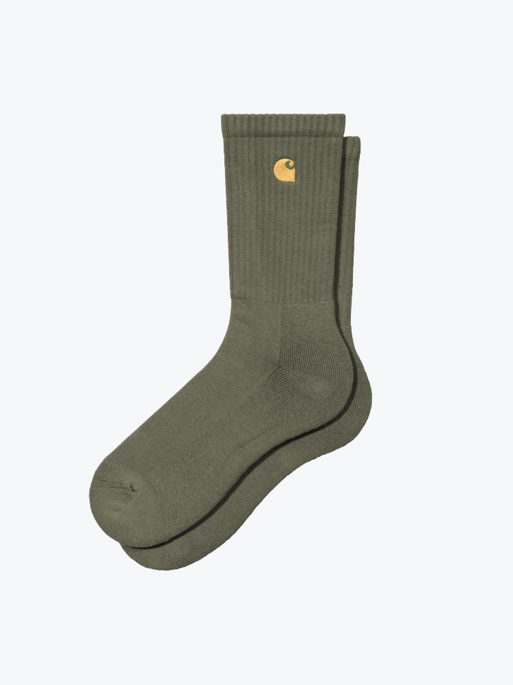 Carhartt WIP – Carhartt WIP - Chase Socks Leaf / Gold - Sokken - Unisex – Groen – Sokken