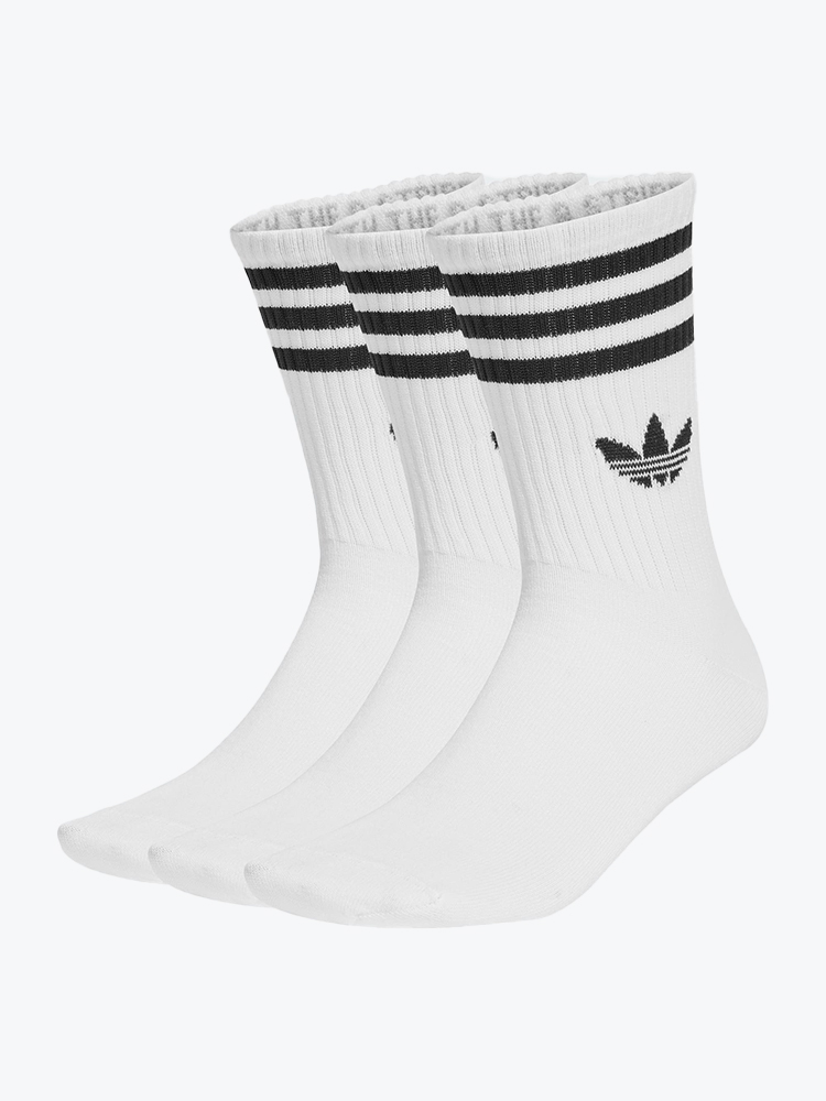 Adidas – Adidas - 3S Crew S 3P White/White/White White - Truien - Dames – Wit – Truien