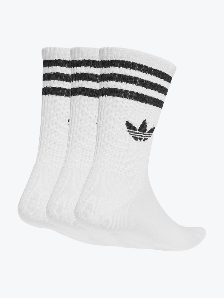 Adidas – Adidas - 3S Crew S 3P White/White/White White - Truien - Dames – Wit – Truien