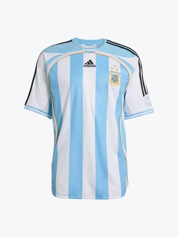 Adidas – Adidas - Afa H Jsy 06 White/Clblue White - T-Shirts - Heren – Wit – T-Shirts