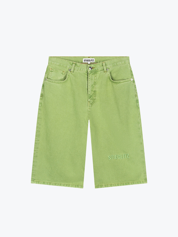 Stieglitz – Stieglitz - Alexio Denim Shorts Green - Shorts - Dames – Groen – Shorts