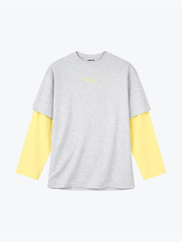 Stieglitz – Stieglitz - Stan Skate Double Longsleeve Yellow - T-Shirts - Dames – Geel – T-shirts