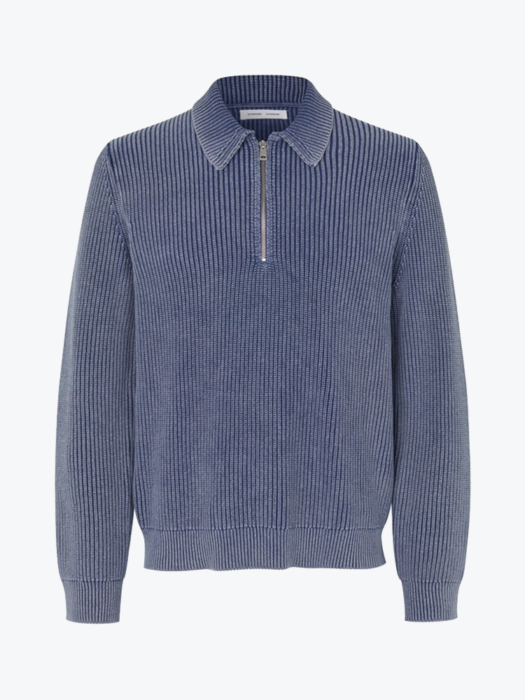 Samsoe Samsoe – Samsoe Samsoe - Saearl Hz Polo Insignia Blue - Truien - Heren – Blauw – Truien