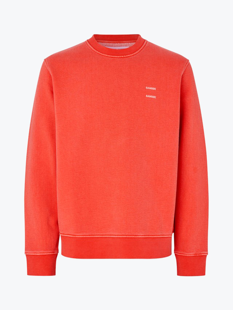 Samsoe Samsoe – Samsoe Samsoe - Sajoel Sweatshirt Aurora Red - Truien - Heren – Rood – Truien