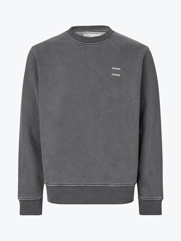 Samsoe Samsoe – Samsoe Samsoe - Sajoel Sweatshirt Black - Truien - Heren – Zwart – Truien