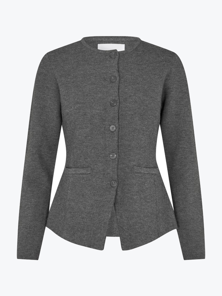 Samsoe Samsoe – Samsoe Samsoe - Salula Jacket 15825 Dark Grey - Jassen - Dames – Grijs – Jassen