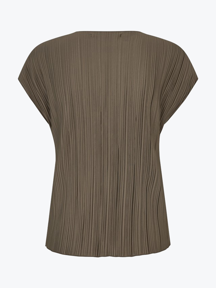 Samsoe Samsoe – Samsoe Samsoe - Sauma Top Major Brown - Blouses - Dames – Bruin – Blouses