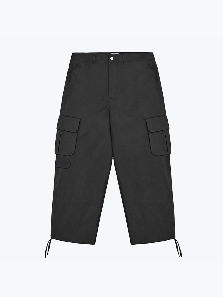 Arte Antwerp – Arte Antwerp - Linen Cargo Pants Black - Broeken - Heren – Zwart – Broeken