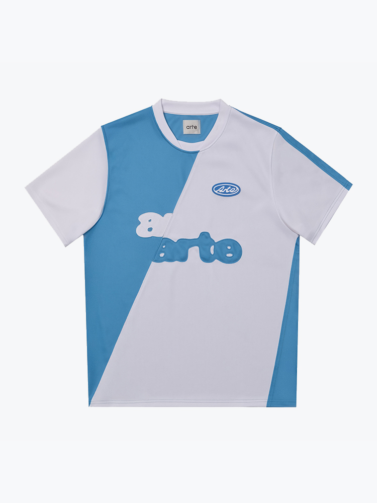 Arte Antwerp – Arte Antwerp - Football T-shirt Blue/white - T-Shirts - Heren – Blauw – T-Shirts