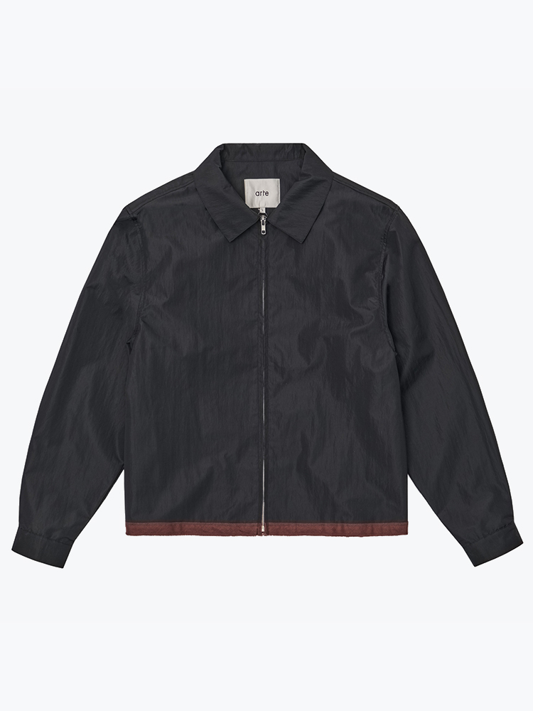 Arte Antwerp – Arte Antwerp - Linen Tape Classic Jacket Black - Jassen - Heren – Zwart – Jassen