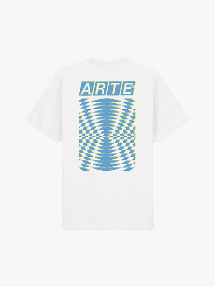 Arte Antwerp – Arte Antwerp - Abstract Back Print T-shirt White - T-Shirts - Heren – Wit – T-Shirts