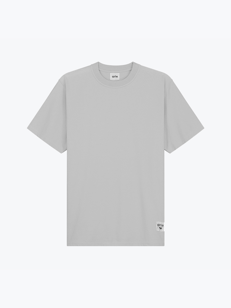 Arte Antwerp – Arte Antwerp - Reversible Label T-shirt Grey - T-Shirts - Heren – Grijs – T-Shirts