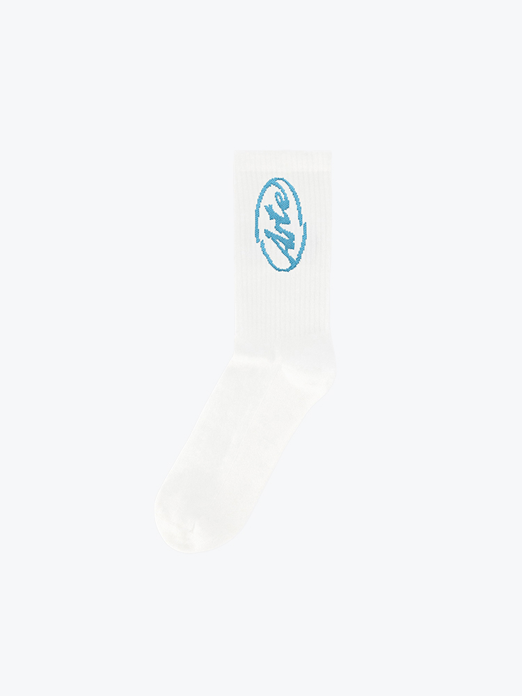 Arte Antwerp – Arte Antwerp - Circle Logo Socks White - Sokken - Unisex – Wit – Sokken
