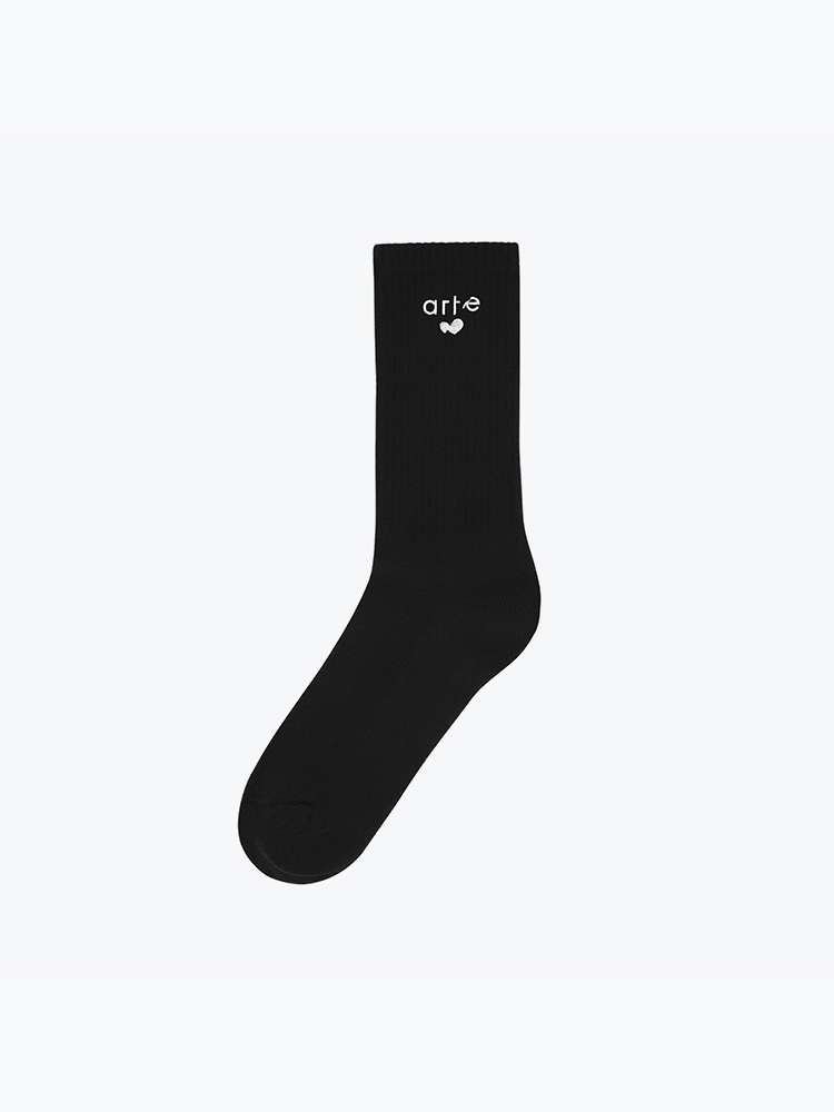 Arte Antwerp – Arte Antwerp - Heart Logo Socks Black - Sokken - Unisex – Zwart – Sokken