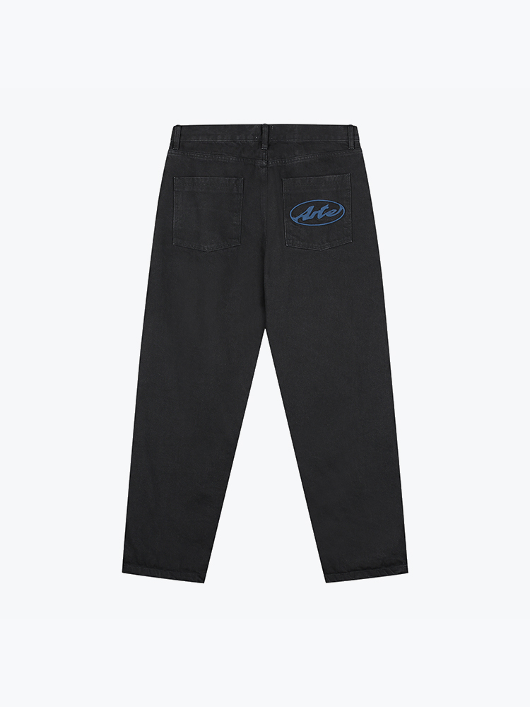 Arte Antwerp – Arte Antwerp - Circle Logo Pocket Pants Black - Broeken - Heren – Zwart – Broeken