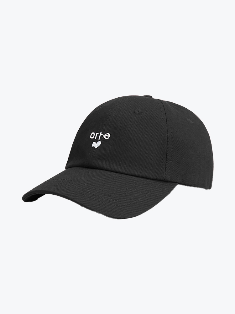 Arte Antwerp – Arte Antwerp - Heart Logo Cap Black - Petten - Unisex – Zwart – Petten