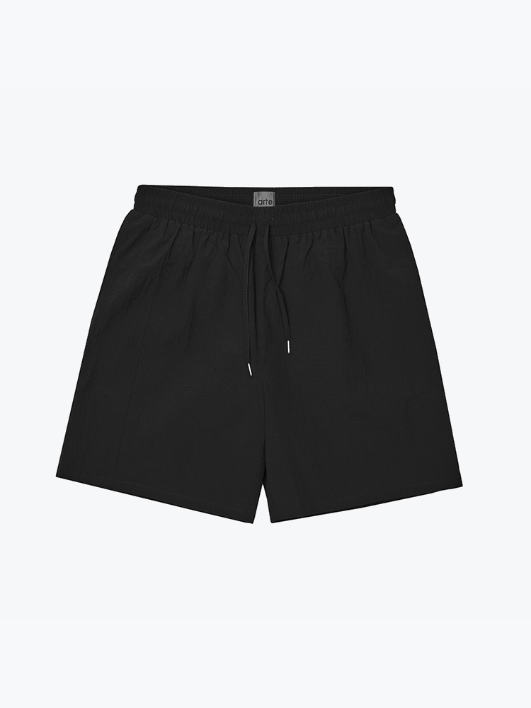 Arte Antwerp – Arte Antwerp - Mesh Shorts Black - Shorts - Heren – Zwart – Shorts