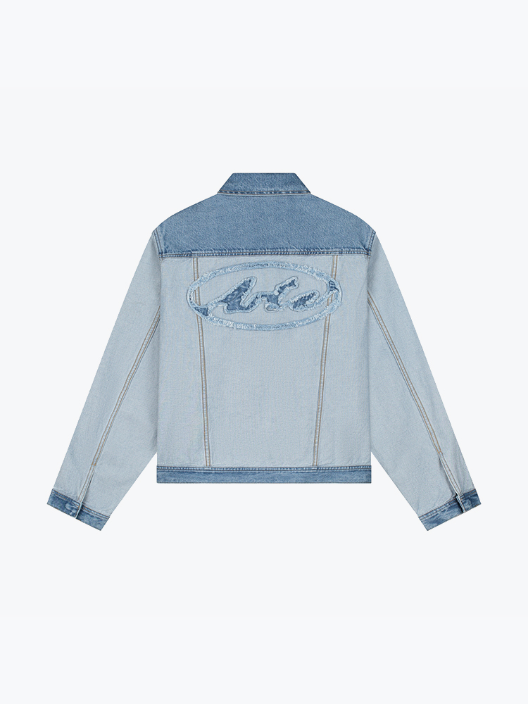 Arte Antwerp – Arte Antwerp - Denim Inside/out Jacket Denim Bleach - Jassen - Heren – Blauw – Jassen