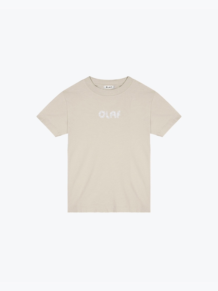 OLAF – Olaf - Olaf Tape Baby Tee Cement - T-Shirts - Dames – Grijs – T-shirts