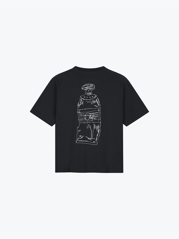 OLAF – Olaf - Paint Tube Oversized Tee Black - T-Shirts - Dames – Zwart – T-shirts