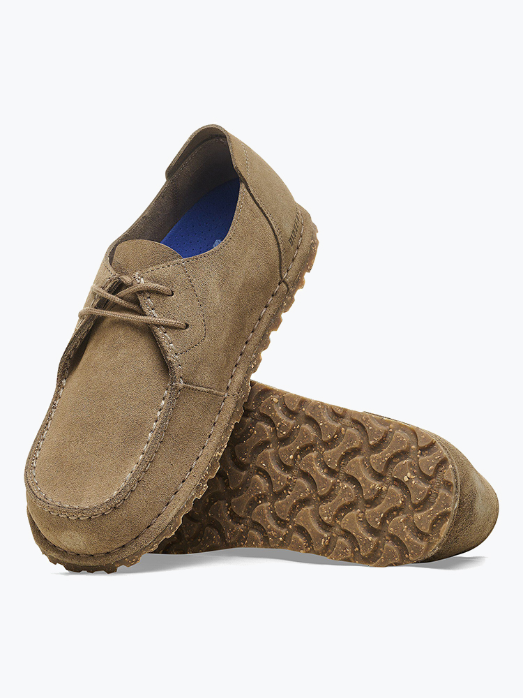 Birkenstock – Birkenstock - Utti Lace Suede Leather Gray Taupe - Schoenen - Heren – Grijs – Schoenen