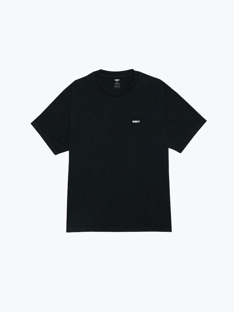 Obey – Obey - Obey Bold Icon Face Pigment Dusty Black - T-Shirts - Heren – Zwart – T-Shirts