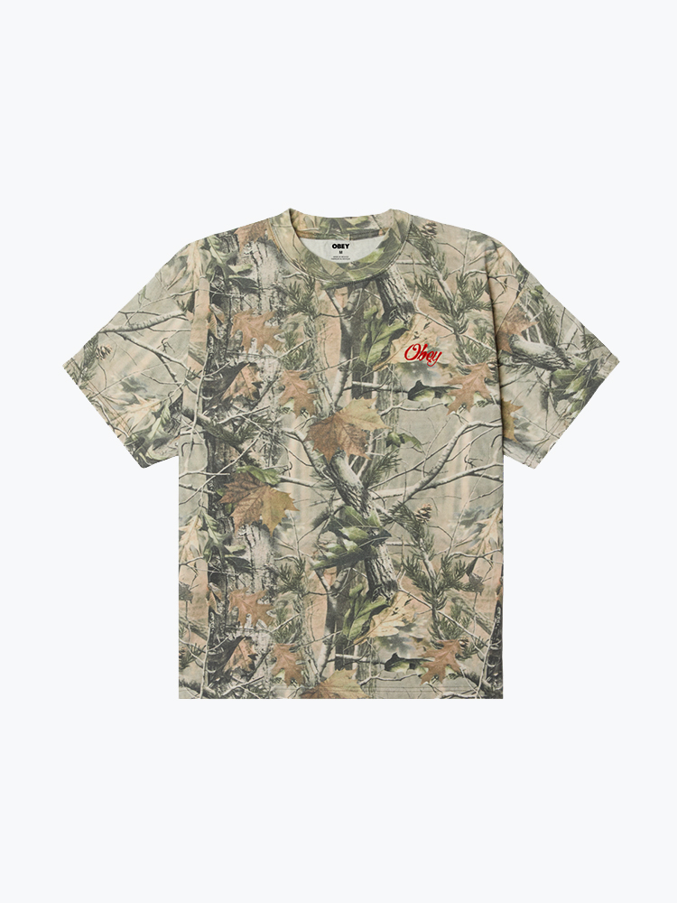 Obey – Obey - Obey Airbrushed Rose Leaf Camo - T-Shirts - Heren – Camo – T-Shirts
