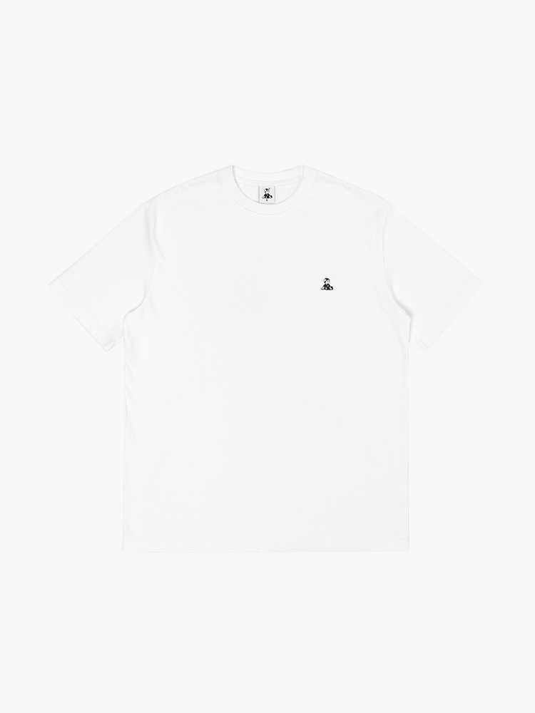 Pawa Speed Sports – Pawa Speed Sports - Boy Patch T-Shirt White - T-Shirts - Heren – Wit – T-Shirts