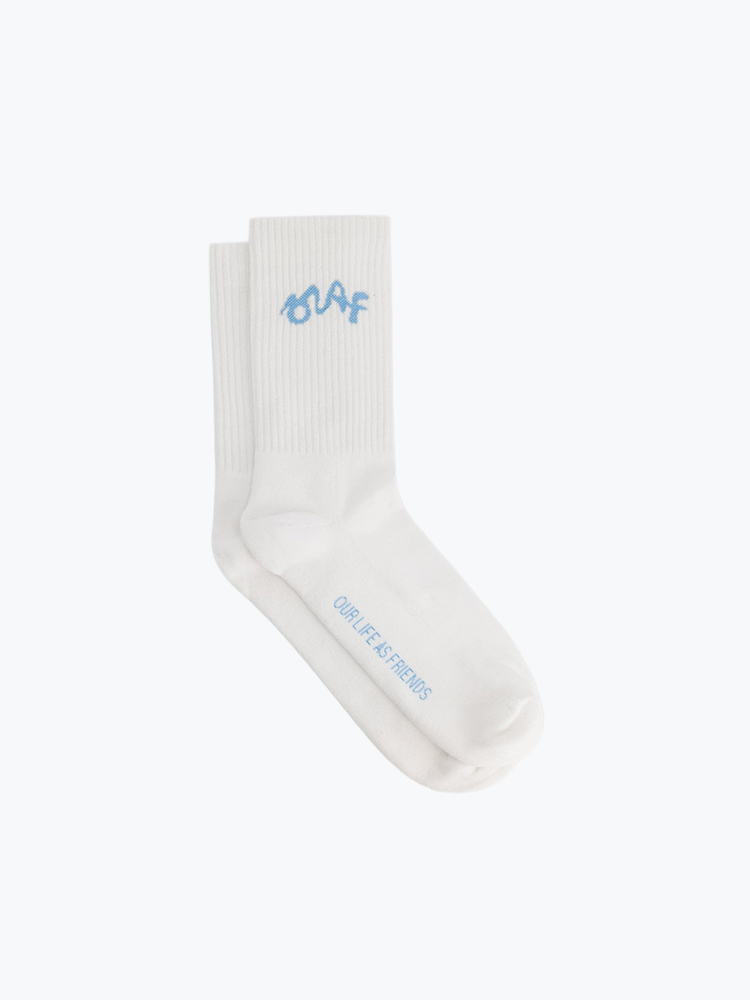 OLAF – Olaf - Signature Logo Sock Offwhite - Sokken - Unisex – Wit – Sokken