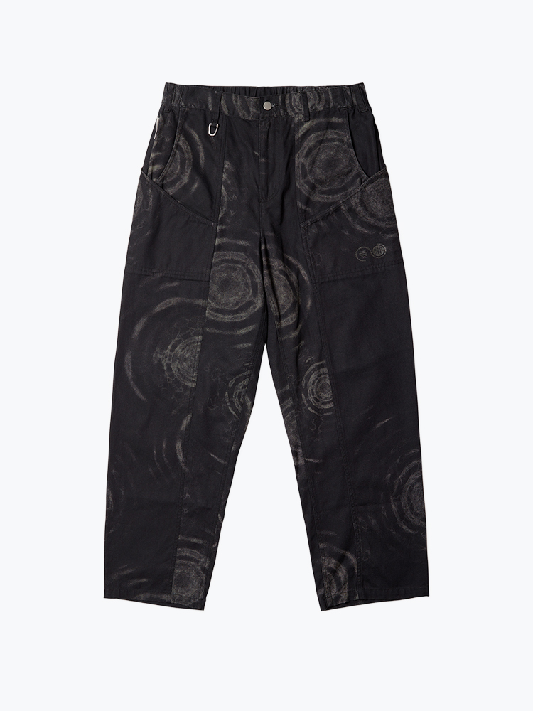 Purple Mountain Observatory – Purple Mountain Observatory - Atlas Pant - Oscillations Black All Over Print - Broeken - Heren – Zwart – Broeken