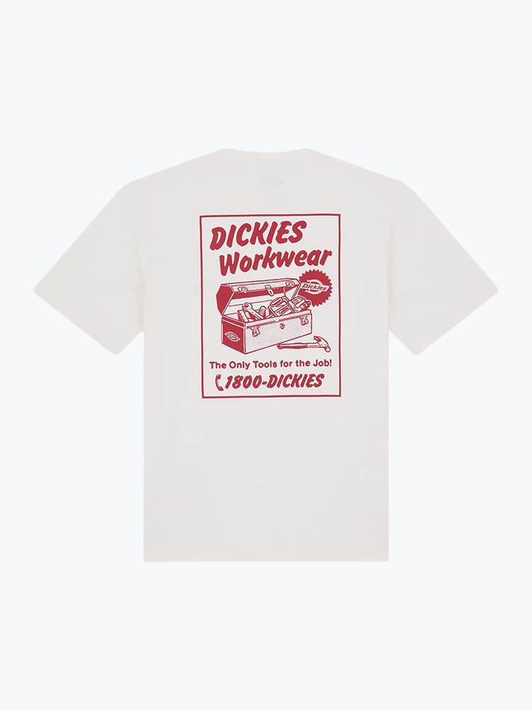 Dickies – Dickies - Dry Ridge Ss Tee Egret - T-Shirts - Heren – Beige – T-Shirts