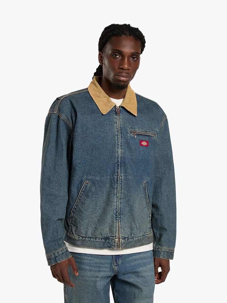 Dickies – Dickies - Denim Painter Jacket Khaki Tntd Blue - Jassen - Heren – Beige – Jassen