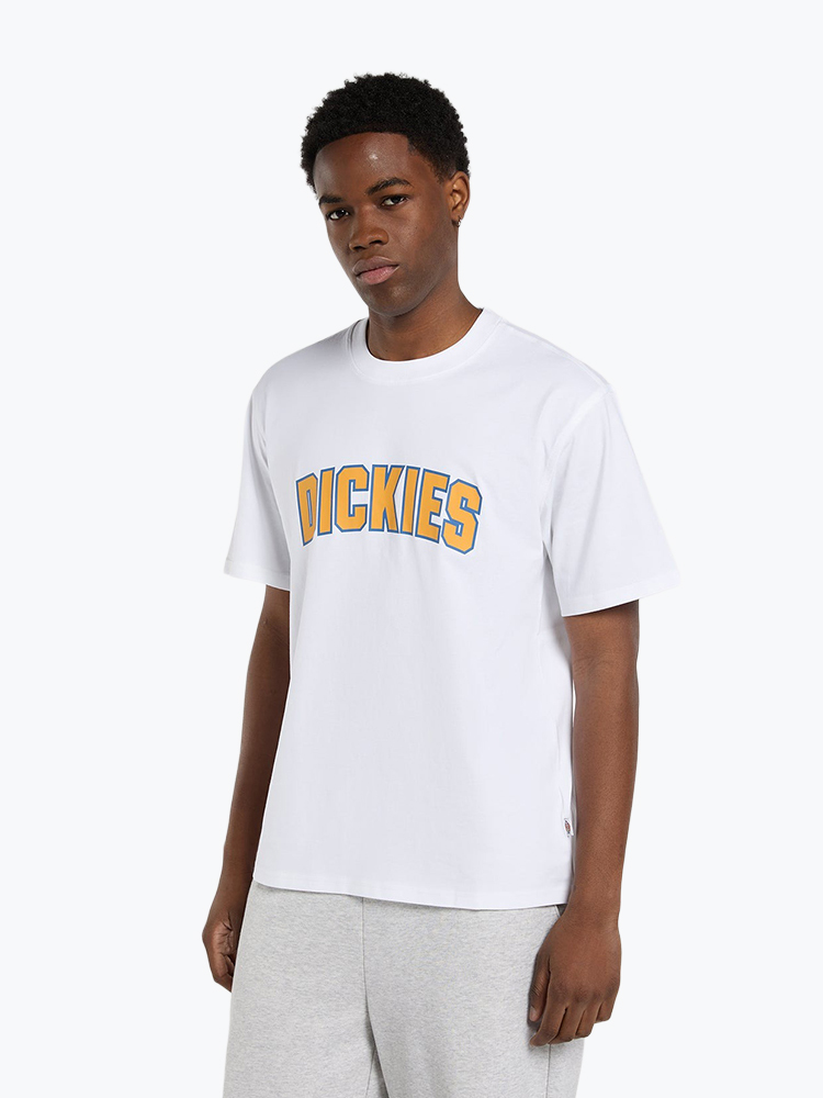 Dickies – Dickies - Aitkin Ss Tee White - T-Shirts - Heren – Wit – T-Shirts