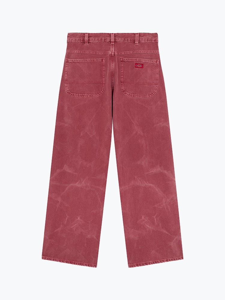 Dickies – Dickies - Baggy Straight Work J Garnet - Jeans - Heren – Rood – Jeans