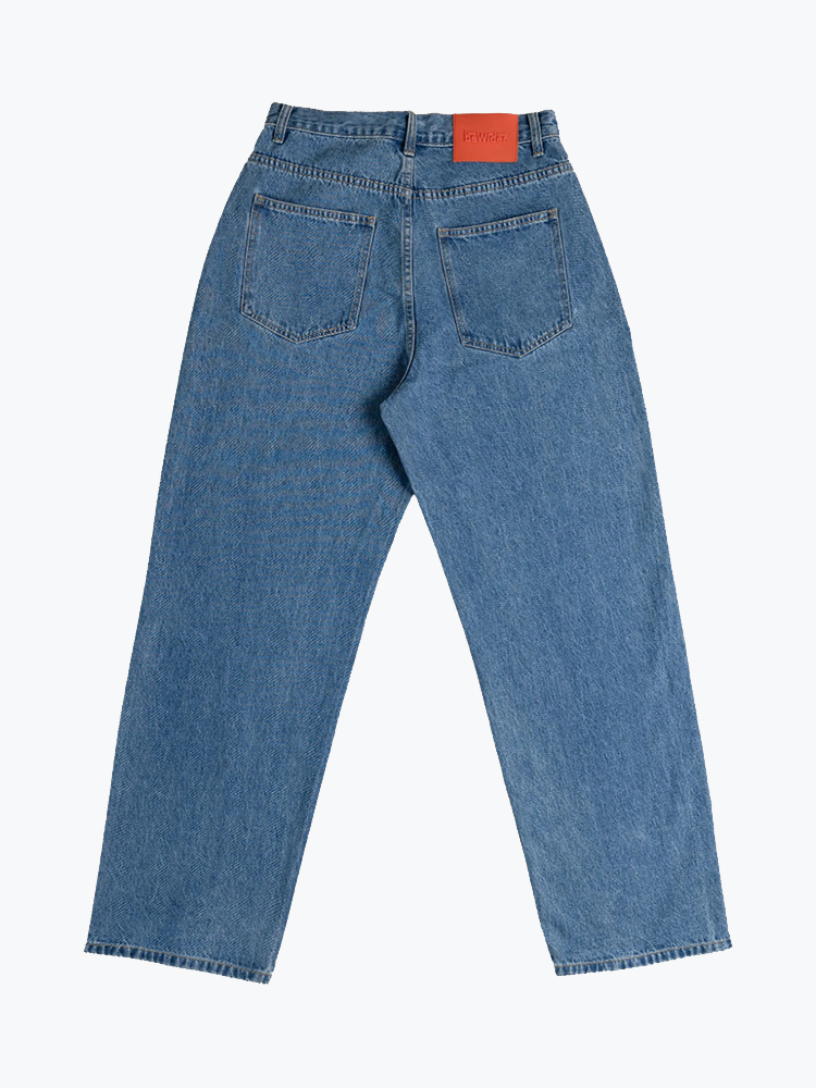 BeWider – BeWider - Super loose Medium blue denim - Jeans - Dames – Blauw – Jeans