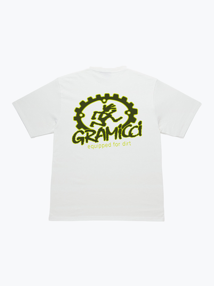 Gramicci – Gramicci - Equipped For Dirt Tee White - T-Shirts - Heren – Wit – T-Shirts