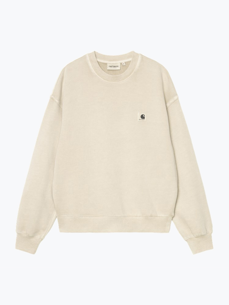 Carhartt WIP – Carhartt WIP - W' Nelson Sweatshirt Stone - Truien - Dames – Grijs – Truien