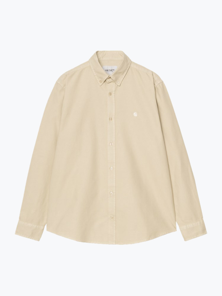 Carhartt WIP – Carhartt WIP - L/S Bolton Shirt Barchan - Overhemden - Heren – Beige – Overhemden