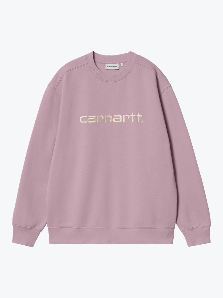 Carhartt WIP – Carhartt WIP - W' Carhartt Sweat Gentle Pink / Cinnerus - Truien - Dames – Blauw – Truien