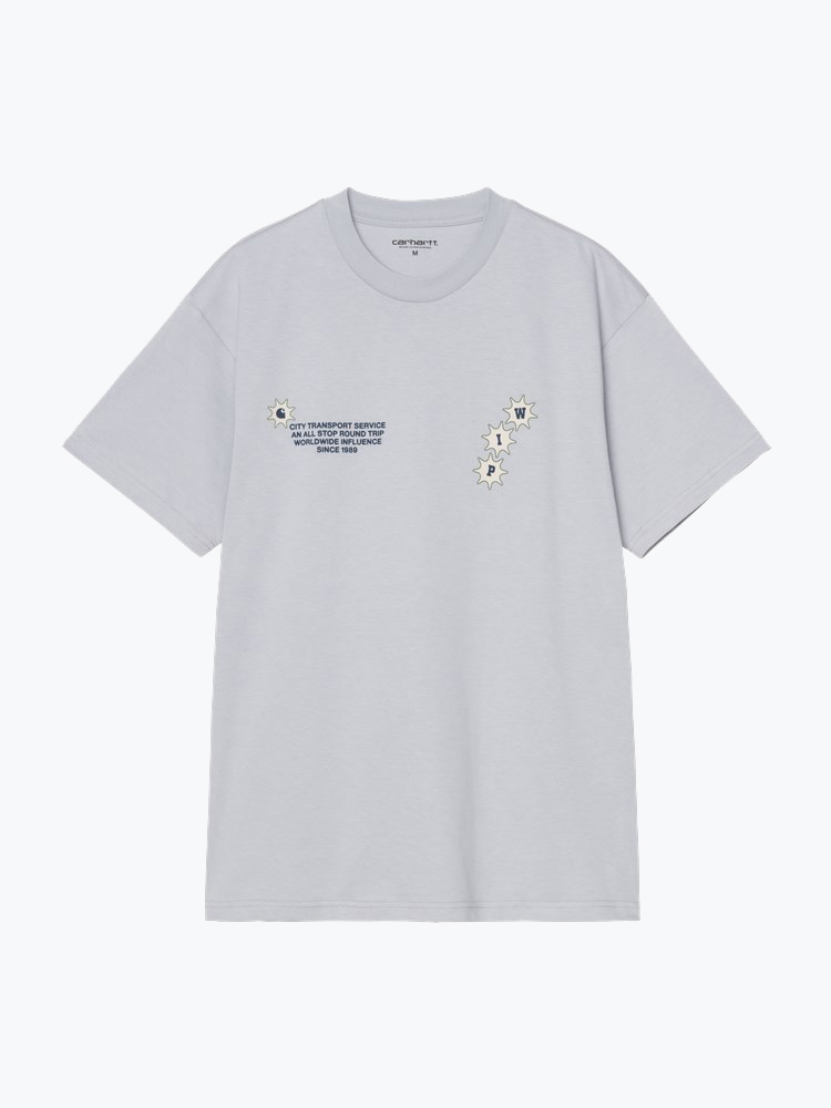 Carhartt WIP – Carhartt WIP - S/S C Trip T-Shirt Mirror - T-Shirts - Heren – Blauw – T-Shirts