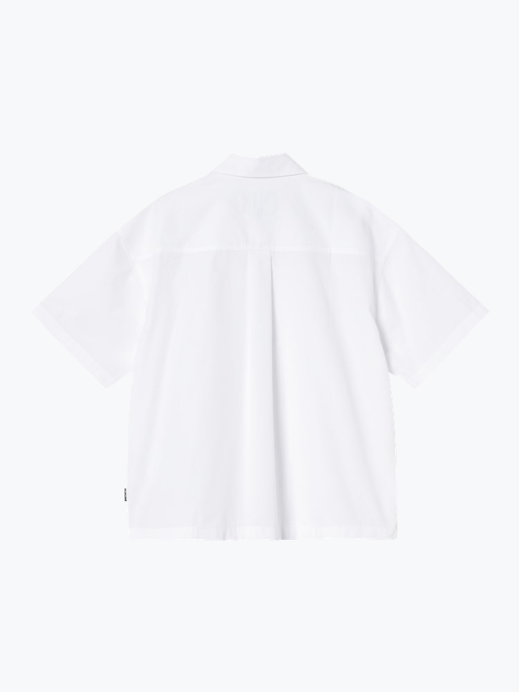 Carhartt WIP – Carhartt WIP - W' S/S Belmont Shirt White - Blouses - Dames – Wit – Blouses