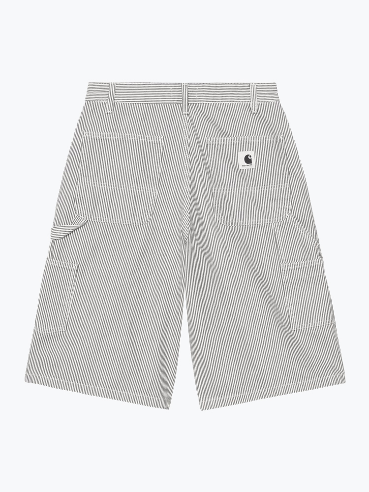 Carhartt WIP – Carhartt WIP - W' Mercer Single Knee Short Mercer Stripe, Graphite / Wax - Shorts - Dames – Multi – Shorts