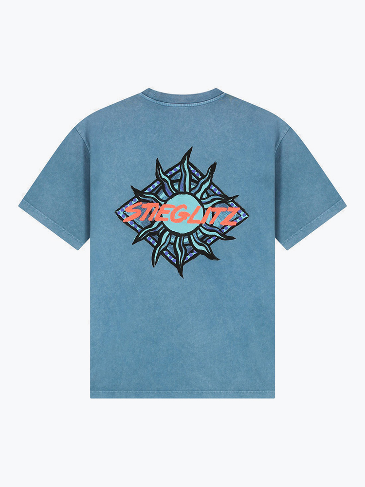 Stieglitz – Stieglitz - Jesua Oversized T-shirt Blue - T-Shirts - Dames – Blauw – T-shirts