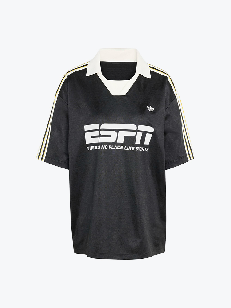 Adidas – Adidas - Football Jersey Black Black - T-Shirts - Dames – Zwart – T-shirts