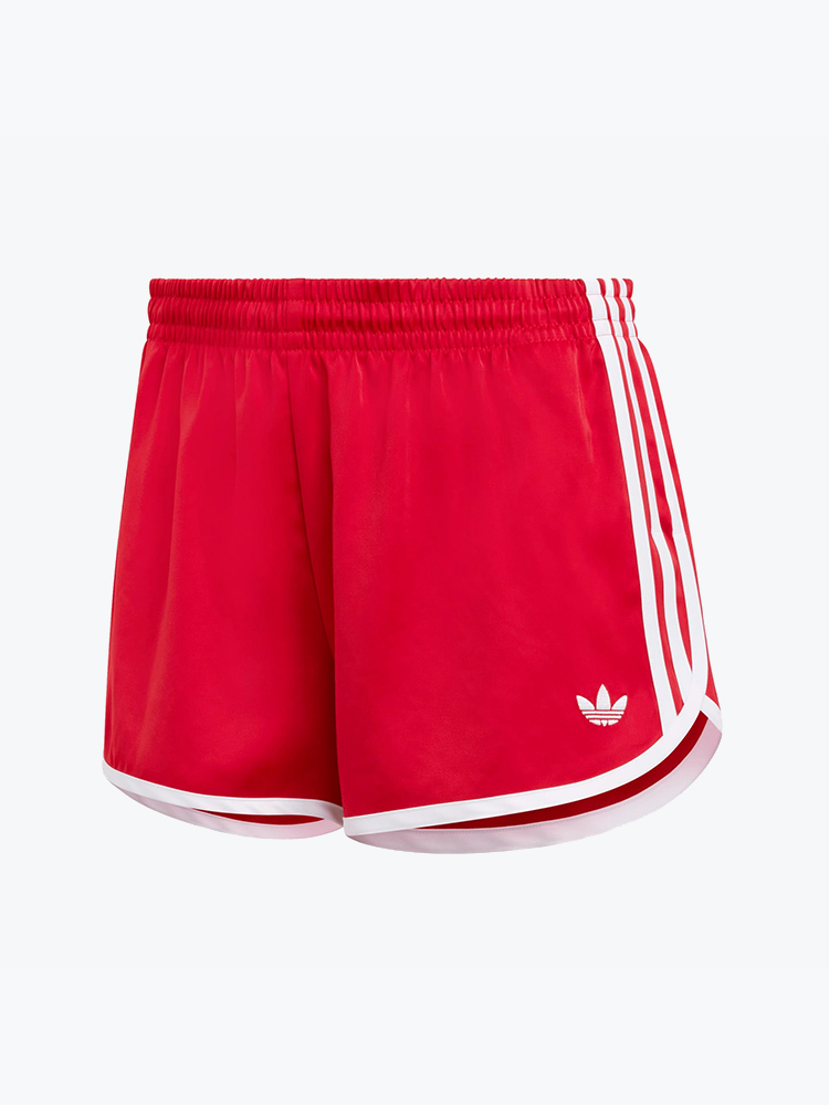 Adidas – Adidas - 3S Sprntr Short Betsca/White Red - Shorts - Dames – Rood – Shorts
