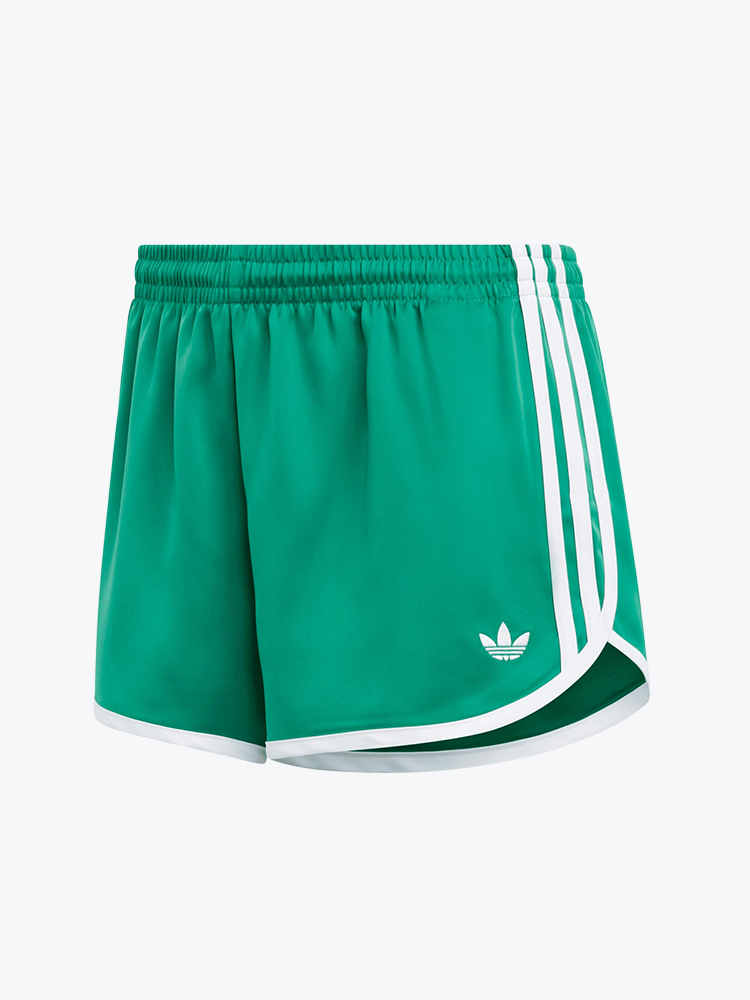 Adidas – Adidas - 3S Sprntr Short Bgreen/White Green - Shorts - Dames – Groen – Shorts