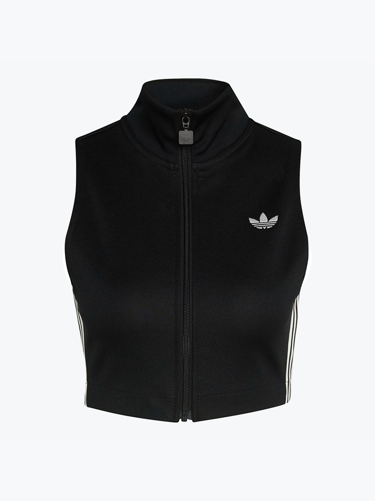 Adidas – Adidas - Sleeveless Top Black/White Black - T-Shirts - Dames – Zwart – T-shirts