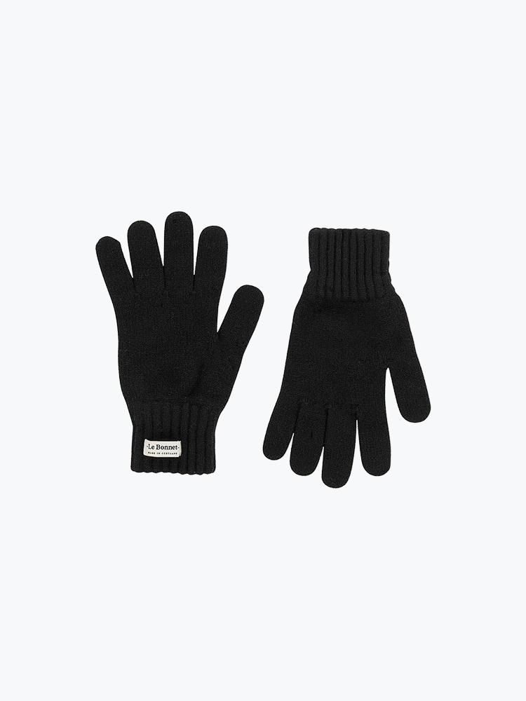 Le Bonnet – Le Bonnet - Gloves Onyx - Accessoires - Heren – Zwart – Handschoenen